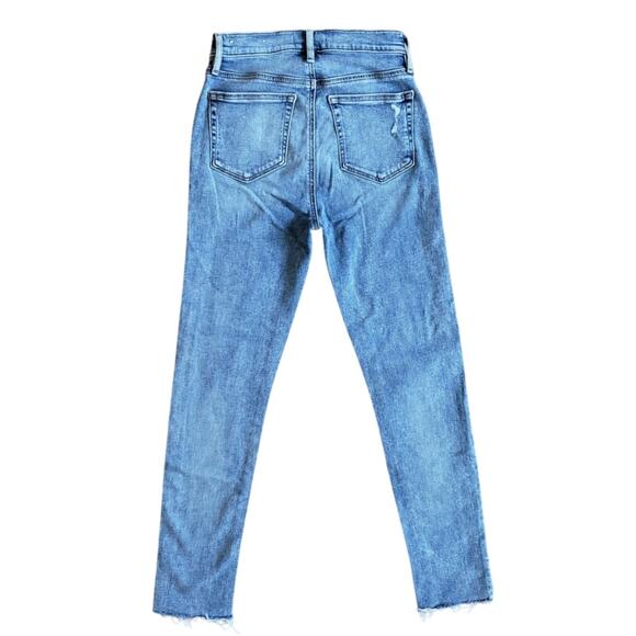 LOFT Jeans Womens 24x27 Modern Straight Leg Mid-Rise Medium Raw Frayed Hem Denim - Picture 2 of 10